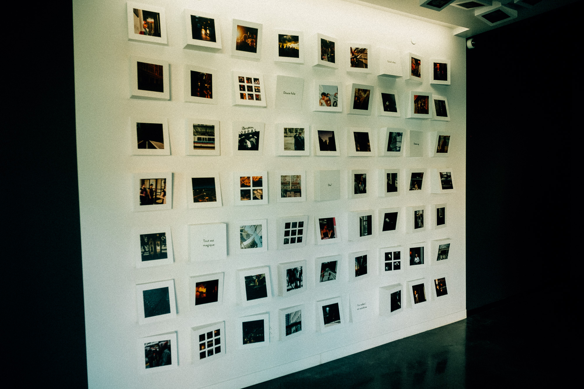 A clear view of the full Altexpo wall mosaic at Alt Hotel Calgary.